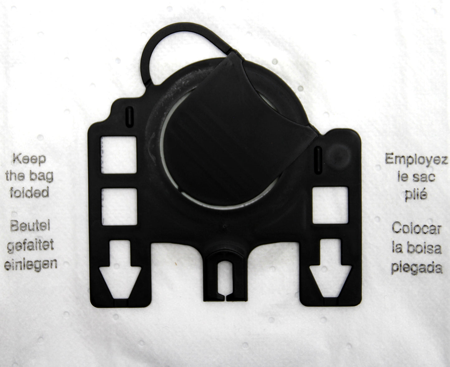 Nach dem Gebrauch kann der Staubsaugerbeutel mittels des integrierten, praktischen Klappverschluss verschlossen und sicher entsorgt werden