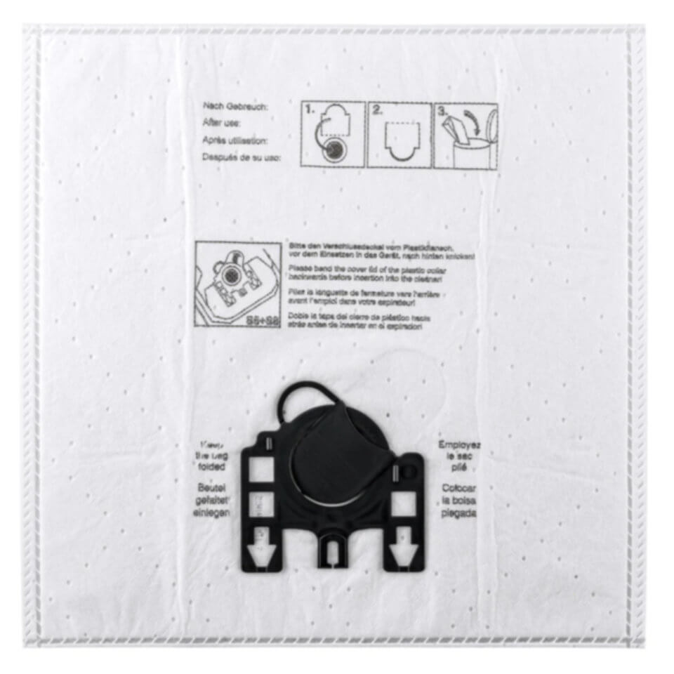 Staubbeutel sicher verschließen und hygienisch entsorgen – Etana Staubsauger-Beutel passend für Siemens VS61A09, VS61A09EU ,  VS 61 A 09, EU